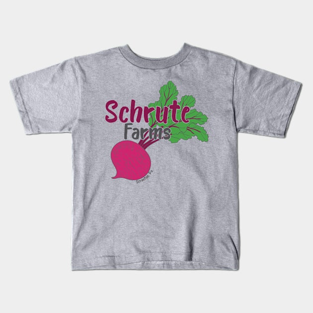 Schrute Farms Kids T-Shirt by Tee Arcade